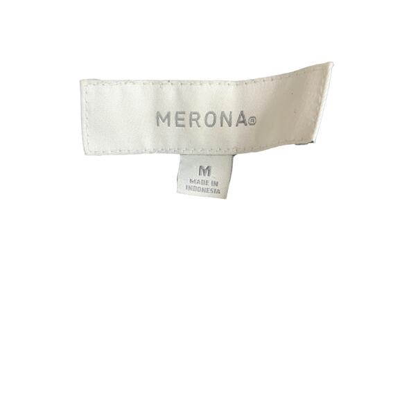 Merona Size M Black Blazer with Satin Trim and Dark Green Undertones - Picture 9 of 9